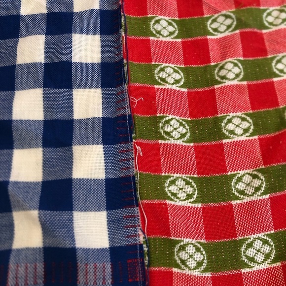 Handmade Colourful Checkered Fabric Tablecloth - Picture 14 of 15